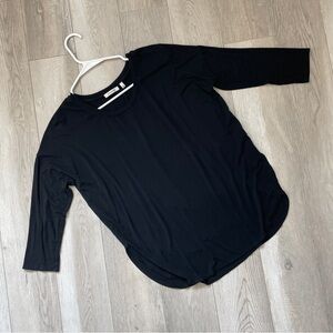 Babaton Everyday Top long sleeve jersey womens Black (small) casual slinky